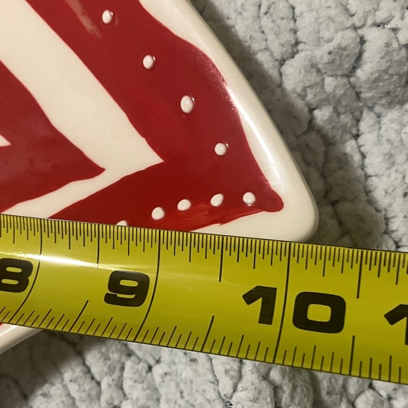 Vintage Mesa Home Heart Shaped hand crafted Large Plate, love Dish 9 1/2 x 9 1/2 - Picture 13 of 16